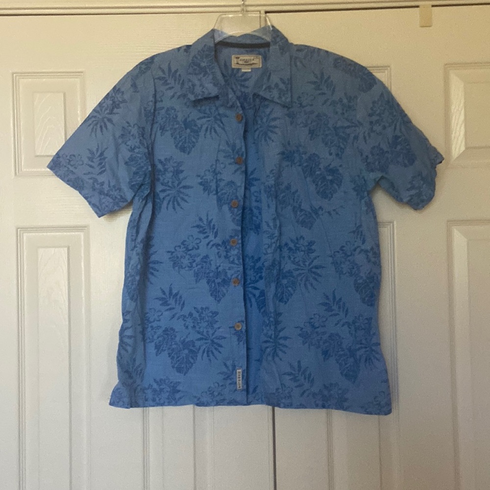 Honolua Floral Blue Shirt